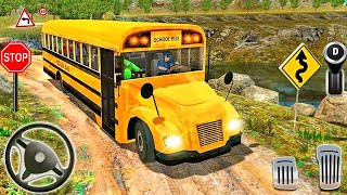 School Bus Simulator 2023 Gameplay Android device 3D  carealagame [upl. by Irahs]