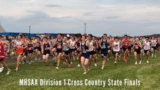 MHSAA 2023 D1 Men and Womens Cross Country State Finals [upl. by Enimajneb]