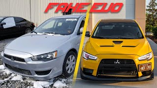 Turning my LANCER into an EVO X in 15 minutes [upl. by Brandwein]