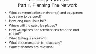 FOA Lecture 9 Fiber Optic Network Design Part 1 [upl. by Tullius180]