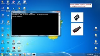 Format memory card using command prompt [upl. by Lesiram123]