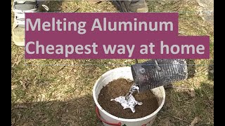 Melting Aluminum Cans At Home  Easy DIY Recycling Process [upl. by Seluj837]