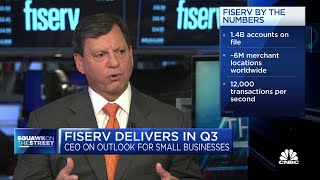 Fiserv CEO Frank Bisignano on small business outlook state of the consumer and international growth [upl. by Jenette44]