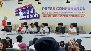 Press Conference usai Kampanye Akbar AMIN AniesMuhaimin di JIS Jakarta International Stadium [upl. by Willow550]