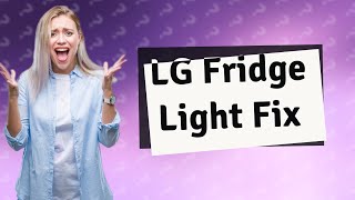 Why is the light not working on my LG fridge water dispenser [upl. by Ocsirf]