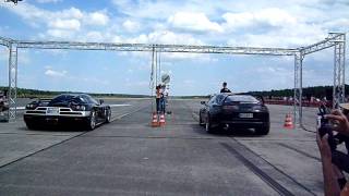 evocars RaceAirport Long Distance 2011 Supra vs Koenigsegg  Start [upl. by Yhtac]