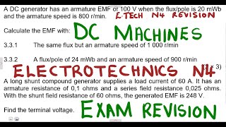 Electrotechnics N4 DC Machines April 2020 mathszoneafricanmotives maths zone tv [upl. by Zoller792]