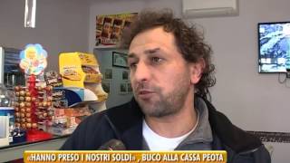 24012014«HANNO PRESO I NOSTRI SOLDI» BUCO ALLA CASSA PEOTA DI ALBIGNASEGO [upl. by Solorac]