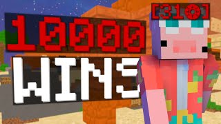 Getting 10000 WINS in Hypixel Skywars [upl. by Sadnalor]