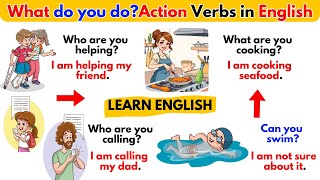 Explore the Fluency of Action Verbs in English  Action Verbs For Beginners  Daily Sentences [upl. by Narib19]