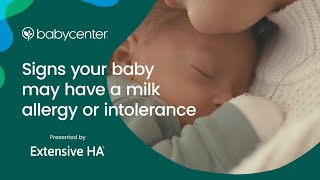 Signs your baby may have a milk allergy or intolerance  Ad Content for Extensive HA [upl. by Gwendolyn]