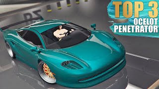 Ocelot Penetrator  Best TOP 3 Customization Paint Job Guide  GTA ONLINE [upl. by Albina]