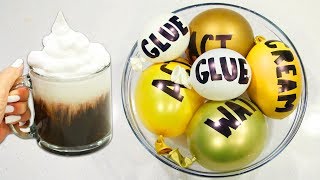 Making Satisfying amp Realistic Coffee Slime with Balloons [upl. by Bertolde484]