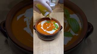 Sup me domate dhe speca te pjekur Roasted Tomato amp Pepper Souptomatosoup soup veganrecipes [upl. by Bal272]