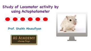 Study of locomotor activity of drugs by using actophotometer  Live demo amp Google Sheet Calculations [upl. by Rockie]