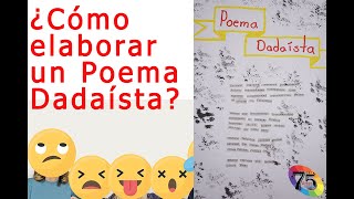 Cómo elaborar un poema dadaísta  Ejercicio  Segundo año de secundaria [upl. by Ardnek]