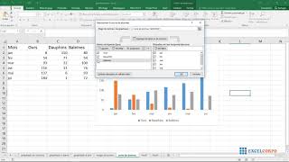 28 Créer un diagramme avec une série de données Histogramme dans Excel [upl. by Adnahcir]