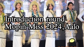 Full video of Introduction roundMopin Miss 2024 Aalo [upl. by Frans]