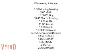 Mr Ratburns 3rd Grade Daily Class Schedule [upl. by Notsnarc620]