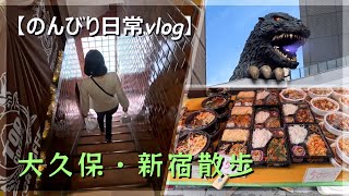 【のんびり日常vlog】大久保の隠れ名店と新宿の人気キャラクター達・20241030 [upl. by Kutchins]