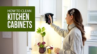 How to Clean Kitchen Cabinets [upl. by Nothgierc]