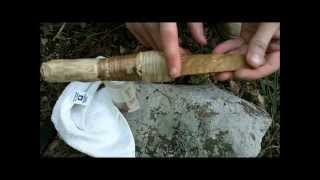 How To HAFT A Stone Blade Knife [upl. by Airual]