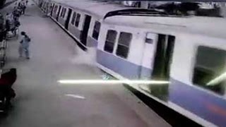 Watch CCTV footage of Churchgate accident in which train crashed into platform [upl. by Aytida]