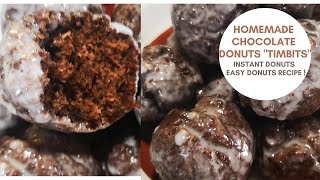 Homemade Choco Timbits  Chocolate Donuts  The Easy Way to Make Homemade Timbits [upl. by Bunnie]