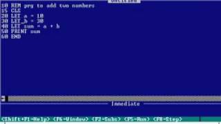 QBASIC Program 2 add LET [upl. by Imotas730]