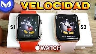 Apple Watch 3 VS Apple Watch ORIGINAL SPEED TEST VELOCIDAD [upl. by Onder]