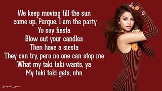 DJ Snake  Taki Taki ft Cardi B Ozuna amp Selena Gomez Clean  Lyrics [upl. by Abernon]