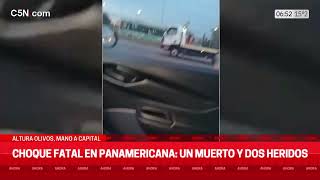 CHOQUE FATAL en PANAMERICANA UN MUERTO y DOS HERIDOS [upl. by Adnirol]