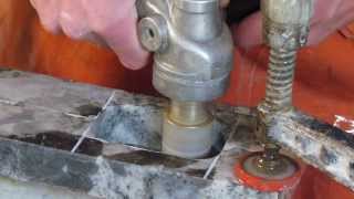 How To Put An Electrical Outlet Hole In Granite [upl. by Meador]