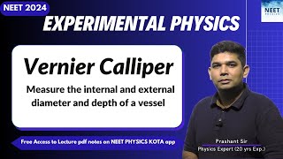 Physics Experimental Skill  Vernier Caliper  NEET 2024  Practical Physics  Class 11 [upl. by Chiou182]