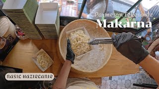 Parmesan Tekerinde Makarna Nasıl Yapılır  CHE FİGATA [upl. by Swinton238]