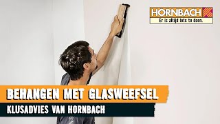 Glasweefselbehang aanbrengen met HORNBACH [upl. by Akcimahs]