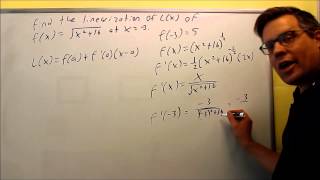 Two Examples Finding the Linearization at a Certain X value [upl. by Ecirtac996]