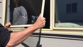 HOW TO remove and reinstall fly wire window screens [upl. by Notlim]