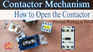 Electrical Contactor working mechanism  How to open contactor  what is inside the Contactor [upl. by Leonor300]