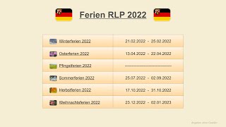 Ferien RLP 2022 [upl. by Soraya]