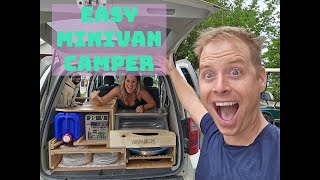 5 Minute Van Build Our Vanpackers Kit  No Build MiniVan Conversion [upl. by Junna759]