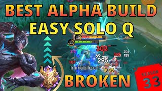 How to Play Alpha Mobile Legends  Best Hero SOLOQ  Complete Guide Build and Combos MLBB [upl. by Tletski]