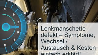 Lenkmanschette defekt  Kosten » Symptome » Reparatur [upl. by Tima759]