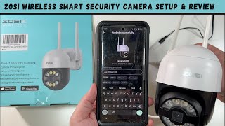 ZOSI Wireless Smart Security Camera Setup amp Review [upl. by Lednic]