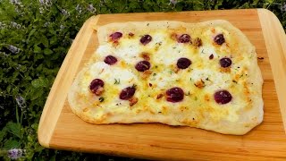 So macht man Flammkuchen Rezept vegetarisch  Der Bio Koch 664 [upl. by Ocana424]