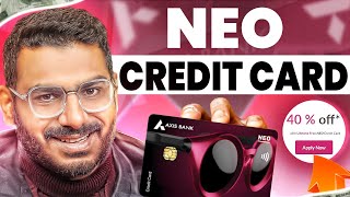 Axis Bank Neo Credit Card  40 Cashback [upl. by Hoj]