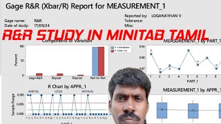 how do use RampR In minitab tamil lams001 latest update [upl. by Akitnahs]