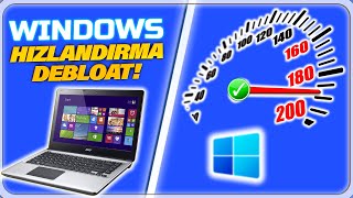 🔴Windows Debloat Tek Tıkla PC Hızlandırma Yöntemleri Github Güvenilir mi [upl. by Nolyarg]