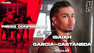 Nebraska Football Isaiah GarciaCastaneda fall camp press conference August 14 2023 [upl. by Toshiko]