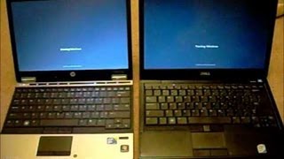 HP 2450p Elitebook Vs Dell E4300 ultrabook laptop comparison [upl. by Aneliram]